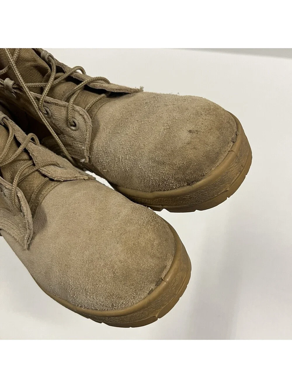 McRae Footwear Mens Tan Suede Vibram Military Combat Boots Size 7R
